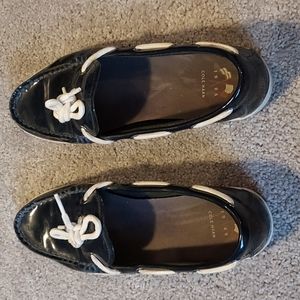 Cole Haan Navy Blue Boat Shoes/Moccasins